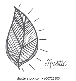 rustic leaves decoration design