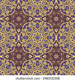 Rustic linen fabric or tile geometric abstract seamless pattern vector graphic design.