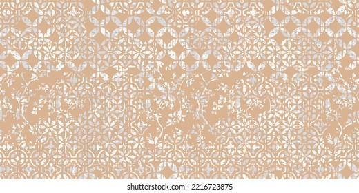 Rústica de lino, recubrimiento lavado de superficie jacquard, floral, línea, textura geométrica diseño de patrón de impresión digital.  estilo. Tejidos vectoriales sin fisuras Abstracto natural texturado para suelos de arena beige 