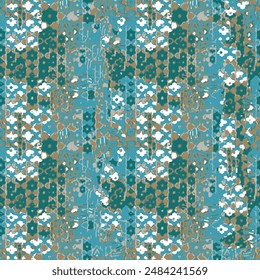 Rustic  mottled linen woven texture. Seamless printed fabric pattern for tropical coastal style. Interior textile background. Mottled 