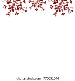 rustic natural plant with leaves design