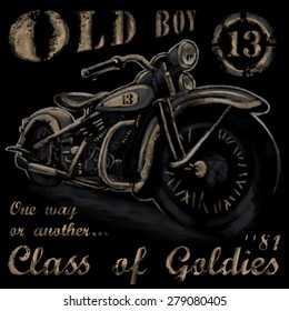 Rustic Old Boy Vintage Tee Shirt Graphics