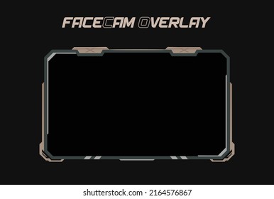 Rustic and old looking metallic facecam overlay frame for streaming platforms for gamers all over the world. Can be used by players with vintage themed games or who like tough look as their cam border