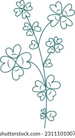 Rustic Organic Leaves Botanical Illustration Plant Art