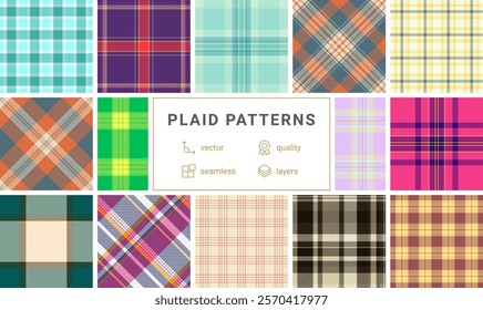 Rustic plaid patterns in earthy tones, perfect for fabric, textile design, and classic linen material, bringing a touch of timeless elegance.