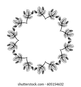 rustic plants branches in form of flower decoration