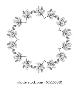 rustic plants branches in form of flower decoration