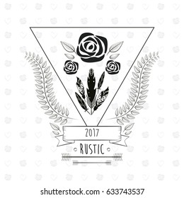 rustic poster message celebration decoration floral
