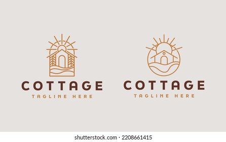 Rustic Retro Vintage Wooden Barn Farm logo Illustration. Universal creative premium symbol. Vector sign icon logo template. Vector illustration