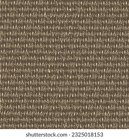 Rustic rug made of wool or jute, with horizontal stripes. Rough carpet woven with brown and beige fibers. Seamless pattern. Abstract vector.