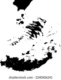 Rustic splash vector texture. Abstract background. Weathered surface and shape. Dirty and damaged backdrop. Vector graphic illustration with transparent white. EPS10.