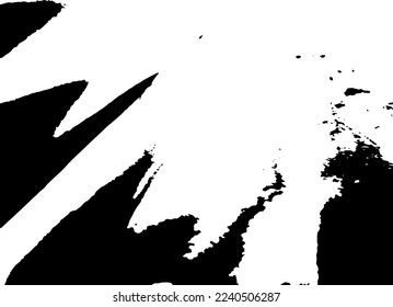 Rustic splash vector texture. Abstract background. Weathered surface and shape. Dirty and damaged backdrop. Vector graphic illustration with transparent white. EPS10.