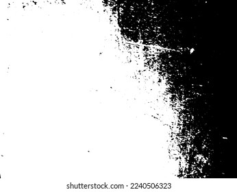 Rustic splash vector texture. Abstract background. Weathered surface and shape. Dirty and damaged backdrop. Vector graphic illustration with transparent white. EPS10.
