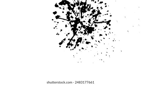 Rustic splash vector texture. Abstract background. Weathered surface and shape. Dirty and damaged backdrop. Vector graphic illustration with transparent white. EPS10.