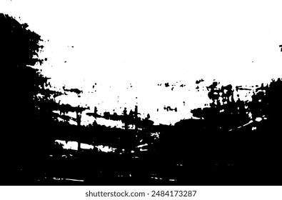 Rustic splash vector texture. Abstract background. Weathered surface and shape. Dirty and damaged backdrop. Vector graphic illustration with transparent white. EPS10.