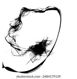 Rustic splash vector texture. Abstract background. Weathered surface and shape. Dirty and damaged backdrop. Vector graphic illustration with transparent white. EPS10.