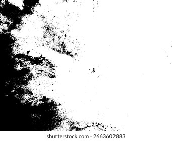 Textura de vetor de splash rústico. Resumo. Superfície e forma intempestiva. Fundo sujo e danificado. Ilustração gráfica vetorial com branco transparente. EPS10