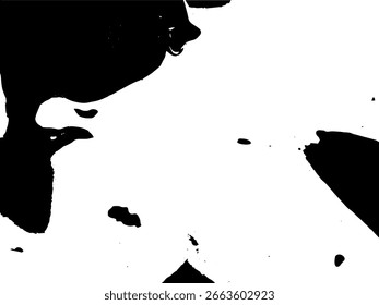 Textura de vetor de splash rústico. Resumo. Superfície e forma intempestiva. Fundo sujo e danificado. Ilustração gráfica vetorial com branco transparente. EPS10