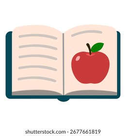 Rustic study vector featuring a detailed vintage book drawing. Hand-drawn style with antique charm, perfect for literature, education, retro design projects, library themes, and classic illustrations.