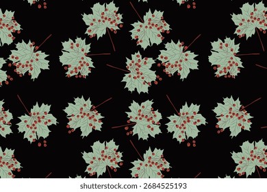 Rustic Style  Warmth with Thanksgiving, Autumn harvest Seamless Pattern for Fabric, table linens, greeting cards, scrapbook paper, wall art