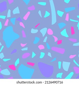Rustic terrazzo flooring vector seamless for banner design.  Graphic modern pattern.  Seamless vector background.