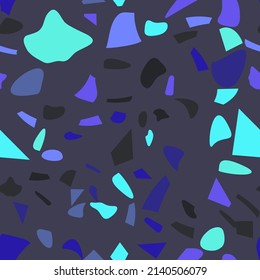 Rustic terrazzo flooring vector seamless for banner design.  Graphic modern pattern.  Seamless vector background.