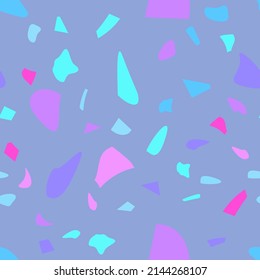 Rustic terrazzo flooring vector seamless for banner design.  Graphic modern pattern.  Vector illustration. 