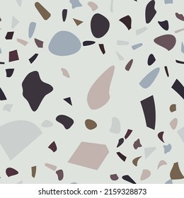 Rustic terrazzo flooring vector seamless for banner design.  Graphic modern pattern.  Seamless vector background.