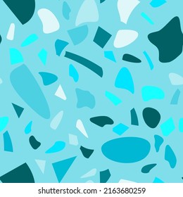 Rustic terrazzo flooring vector seamless for banner design.  Graphic modern pattern.  Vector illustration. 