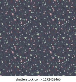Rustic Terrazzo Seamless Pattern - Abstract Terrazzo design in rustic neutral colors