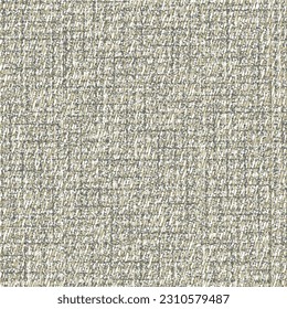 Tejidos rústicos variados, de lana o yute. Material textil de algas. Textura de alfombra gris. vector abstracto. Patrón sin foco.