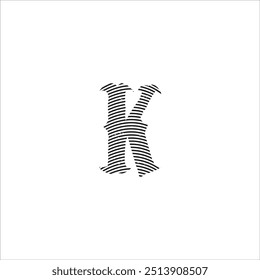 Rustic Vintage Alphabet Letters K