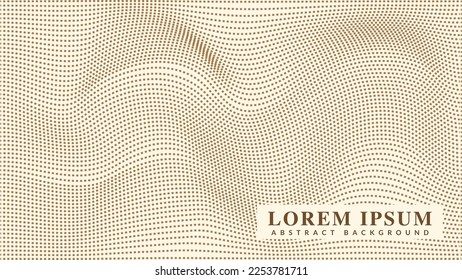 Rustic wavy dashed line pattern. Abstract background design