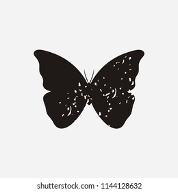 rustic wild animal logo, butterfly elephant wolf dog cat