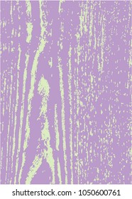 Rustic wood background vector for greeting cards, wedding invitations, Save the dates and stationery. Shabby Chic violet light green colors design.