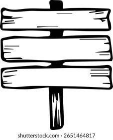 Rustic Wooden Post Sign Vector – Blank Sign Stand, signboard for Cricut Crafts, Farmhouse Wall Art, and Wedding Decor