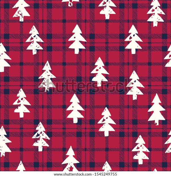 Rustic Woodland Vector Seamless Pattern White Stock Vector (Royalty ...