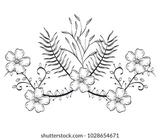 rustic wreath crown icon