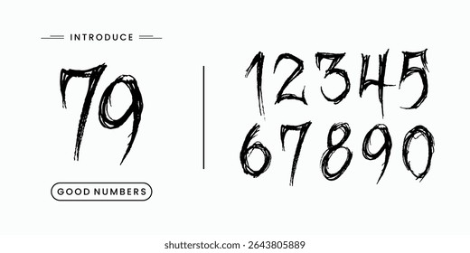 Rustie Custom vector creative color geometry shapes' numerals. font alphabet vector illustrations.