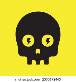 Rusty Danger Warning Rectangle Yellow Sign. Radiation, Toxic, Poison, Skull And Crossbones,  Warning, Biohazard signs. Vector Illustration