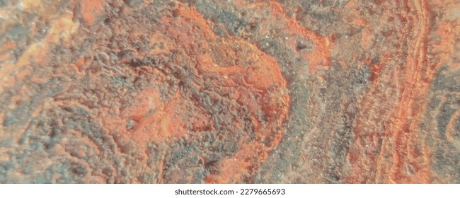 Rusty Dark Steel Textur. Stahlrosthintergrund. robuster Korrosionshintergrund. Rotes rustikales Metallblech. Metallkorrosionshintergrund. Metallkupferstruktur. robuster Vectorbogen-Rost. Alte Vektorstruktur.