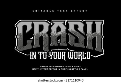 Rusty Editable Text Effect Template