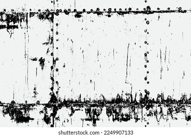 rusty iron texture background in black and white color EPS vector format 