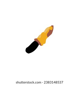 Icono de cuchillo rusto. Símbolo de fondo del afiche del desmontador de óxido de estilo simple. Elemento de diseño del logotipo de la marca de cuchillo rusto. Rusty estampado de camisetas con cuchillo. Vector para pegatinas.