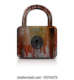 Rusty Lock - Vector File