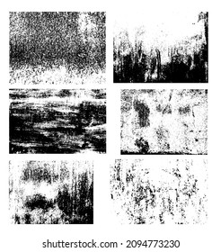 Rusty Metal Backgrounds Grunge Textures Set