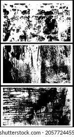 Rusty Metal Surface Grunge Textos Set 1