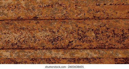 Rusty metal surface. Rust texture. Vector illustration