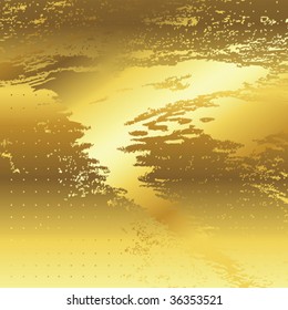Rusty metal-grunge texture, vector art