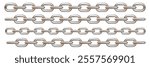 Rusty metalic chain vector illustration eps 10